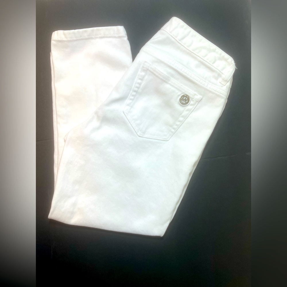 Michael Kors White Denim Pants Crop size 4 Women's